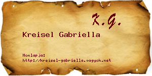 Kreisel Gabriella névjegykártya