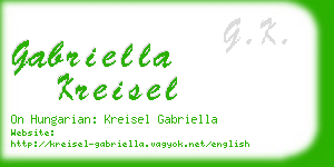 gabriella kreisel business card
